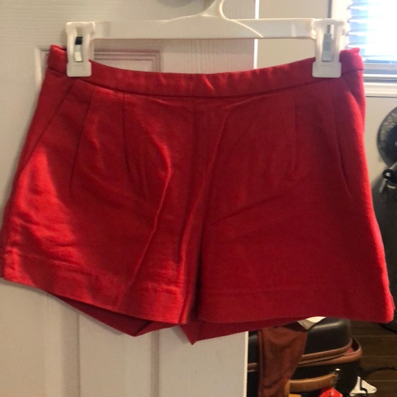 High waisted red jcrew shorts - Picture 2 of 2